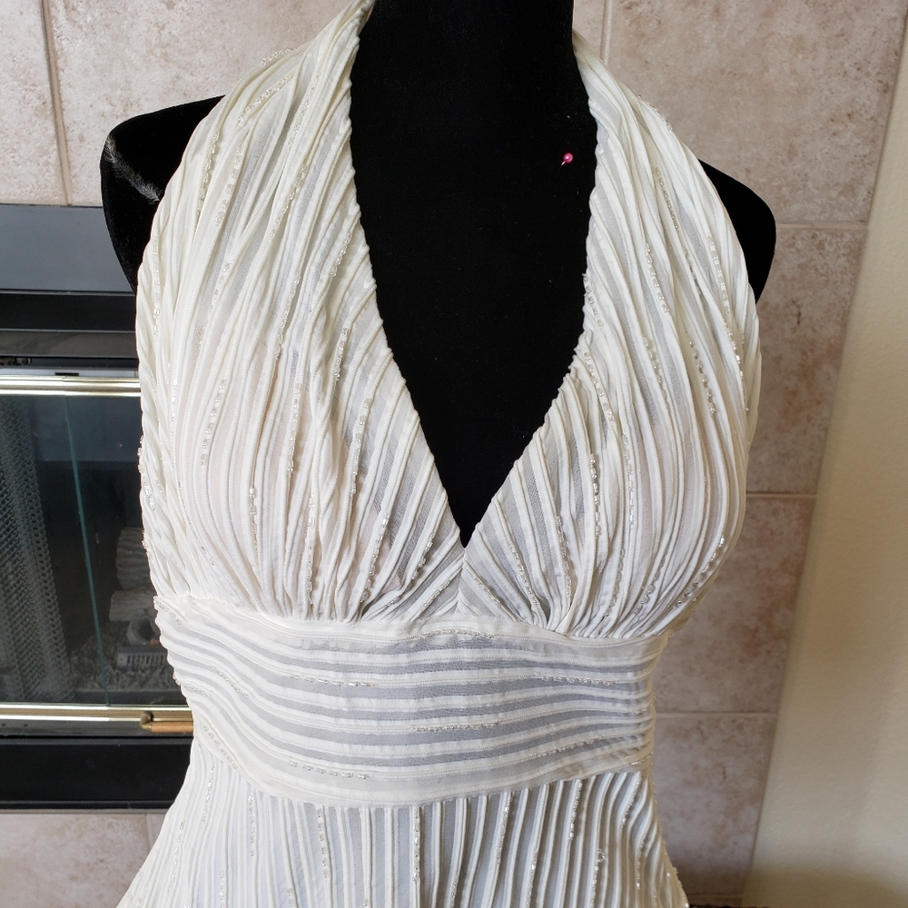 Halter beaded top